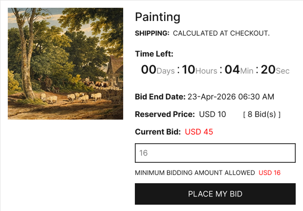Product auction